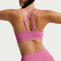 Nike Zenvy Strappy-sports-bh med let støtte og indlæg til kvinder - Pink