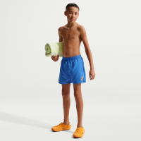 Nike Swim Breaker-volleyshorts (10 cm) med indershorts til større børn (drenge) - blå