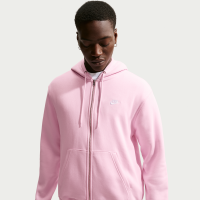 Nike Club Fleece-hættetrøje med lynlås til mænd - Pink