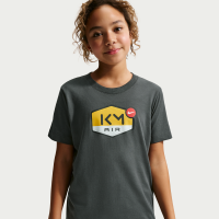 Kylian Mbappé Dri-FIT-T-shirt til større børn - grå