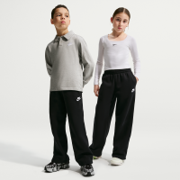 Løstsiddende Nike -bukser med åben kant til børn - sort