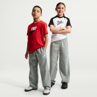 Løstsiddende Nike -bukser med åben kant til børn - grå