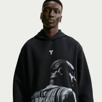 Kobe Dri-FIT Pullover-basketballhættetrøje i fleece til mænd - sort