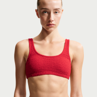 Nike Swim Shoreline Texture Bralette-bikinitop til kvinder - rød