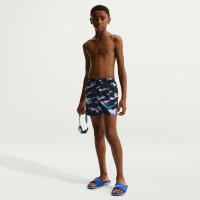 Nike Swim Breaker-volleyshorts (10 cm) med indershorts til større børn (drenge) - sort