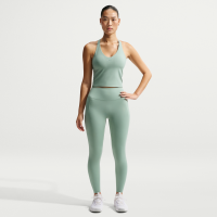 Højtaljede Nike Universa-leggings i 7/8-længde uden søm foran til kvinder - grøn