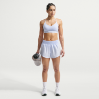 Nike One Dri-FIT-shorts med indershorts (7,5 cm) og mellemhøj talje til kvinder - blå