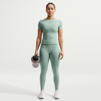 Nike Universa-leggings med høj talje i fuld længde uden søm foran til kvinder - grøn