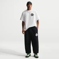 Nike Solo Swoosh-fleecebukser med opslag til mænd - sort