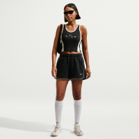 Løse Nike -fleeceshorts med mellemhøj talje (8 cm) til kvinder - sort
