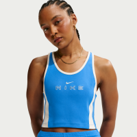 Tætsiddende Nike -tanktop med grafik til kvinder - blå