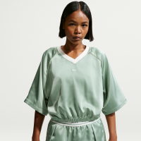 Oversized Nike -top i satin til kvinder - grøn