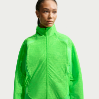 Oversized Nike -løbejakke med snørebånd til kvinder - grøn
