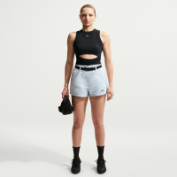 Højtaljede Nike -shorts (5 cm) til kvinder - grå