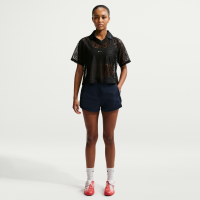 Højtaljede Nike -shorts (5 cm) til kvinder - blå