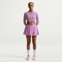 NikeCourt Slam Dri-FIT-tennisnederdel med høj talje til kvinder - lilla