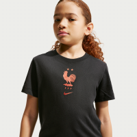 FFF Nike Football-T-shirt til større børn - sort