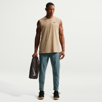 Alsidige Nike Unlimited-Dri-FIT-bukser med lynlåsmanchetter til mænd - grå