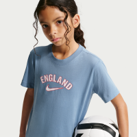 England Nike Football-T-shirt til større børn - blå