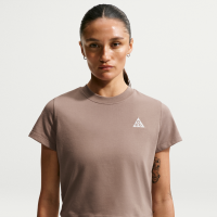 Kortærmet Nike ACG Dri-FIT-top til kvinder - brun