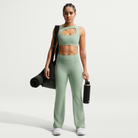 Nike Zenvy-leggings med høj talje og svaj uden søm foran til kvinder - grøn