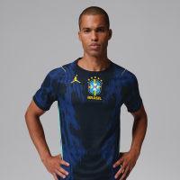 Brasilien National Team 2026 Match Away Nike Aero-FIT-fodboldtrøje til mænd - blå
