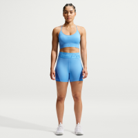 Nike Pro Sculpt Dri-FIT-cykelshorts med høj talje til kvinder (13 cm) - blå