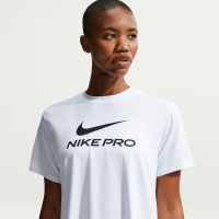 Løs Nike Pro-T-shirt til kvinder - hvid