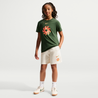 Erling Haaland Club Fleece Nike-fodboldshorts til større børn - grå