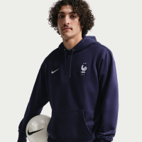 FFF Club Nike Football-hættetrøje i french terry til mænd - blå