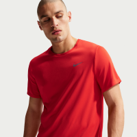 Nike Miler Dri-FIT-løbeoverdel med korte ærmer til mænd - rød