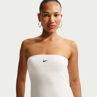 Tætsiddende Nike -tubetop til kvinder - hvid