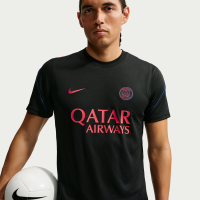 Kortærmet Paris Saint-Germain Strike Nike Dri-FIT-fodboldtrøje til mænd - sort