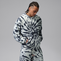 Jordan Brooklyn Fleece tie-dye-hættetrøje med festival-design til mænd - hvid