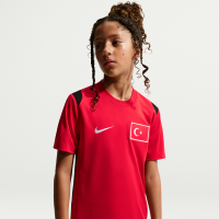 Tyrkiet 2026 Academy Pro kortærmet trøje Nike Dri-FIT fodboldtrøje med korte ærmer til større børn - rød