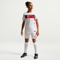 Tyrkiet 2026 Stadium Home Nike Dri-FIT Football Replica-shorts til større børn - hvid