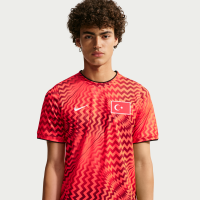 Tyrkiet 2026 Pre-Match Kortærmet Nike Dri-FIT-opvarmningstrøje til fodbold til mænd - rød