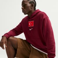 Tyrkiet 2026 Fleece Nike Club-hættetrøje til mænd - rød