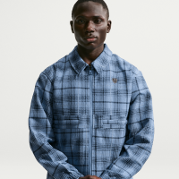 Nike Tartan løs golfjakke til mænd - blå
