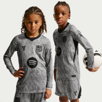 FC Barcelona 2026/27 Stadium Goalkeeper Away Kobe Dri-FIT-replikafodboldtrøje til større børn - grå