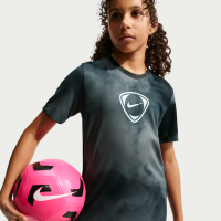 Kortærmet Nike Academy+-Dri-FIT-fodboldtrøje til større børn - sort