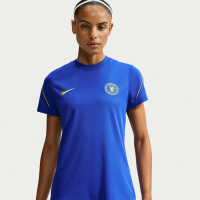 Kortærmet Chelsea FC Strike Nike Dri-FIT-fodboldtrøje til kvinder - blå