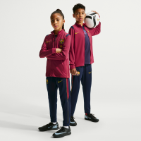Maskinstrikket FC Barcelona Academy Pro Nike Dri-FIT-fodboldtracksuit til større børn - rød