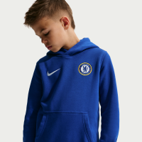 Chelsea FC Club Nike Football-hættetrøje til større børn (drenge) - blå