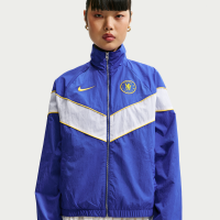 Vævet Chelsea FC Windrunner Nike Football UV-jakke til kvinder - blå
