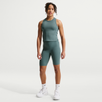 Højtaljede Nike MAVN Dri-FIT-shorts (17 cm) til piger - grå