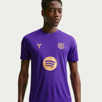 Kortærmet FC Barcelona Strike Away Kobe Dri-FIT-fodboldtrøje til mænd - lilla