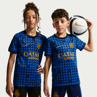 Inter Milan Home-Nike Dri-FIT-opvarmningstrøje til fodbold til større børn - blå