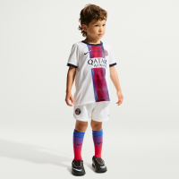 Paris Saint-Germain 2026/27 Stadium Away Nike Football Replica-sæt i tre dele til mindre børn - hvid