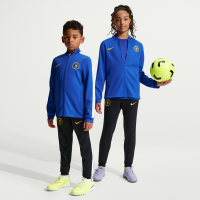 Maskinstrikket Chelsea FC Strike Nike Dri-FiT-fodboldtracksuit til større børn - blå